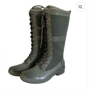 NWT UGG Elvia Tall Slate Waterproof Lace Up Snow Boots US5/UK36